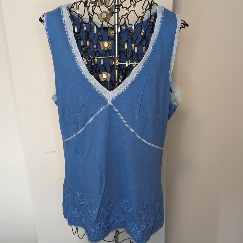 Indigo Palms Beaded Feather Tank TOMMY BAHAMA